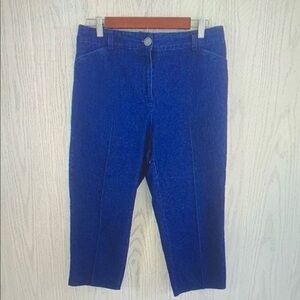 Kim Rogers Women's Cropped Blue Jeans